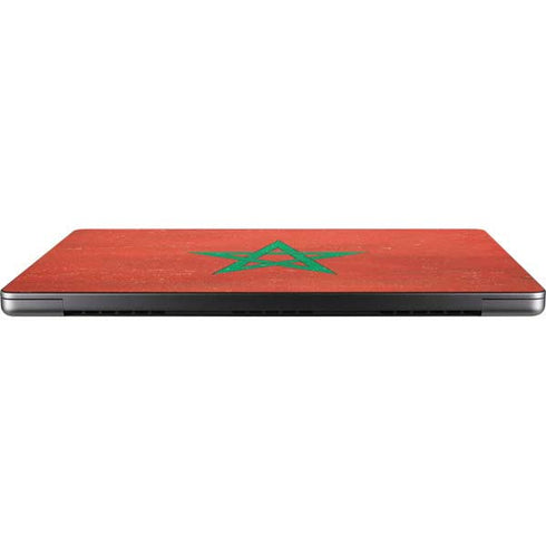 Morocco Flag Distressed Apple MacBook Pro 14-inch Skin