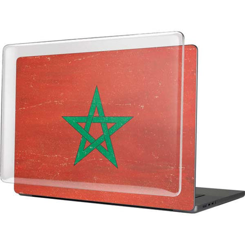 Morocco Flag Distressed MacBook Cases