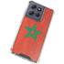 Morocco Flag Distressed Moto G 5G (2025) Clear Case