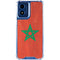Morocco Flag Distressed Moto G 5G (2024) Clear Case