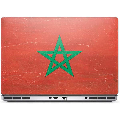Morocco Flag Distressed Dell Precision Skin