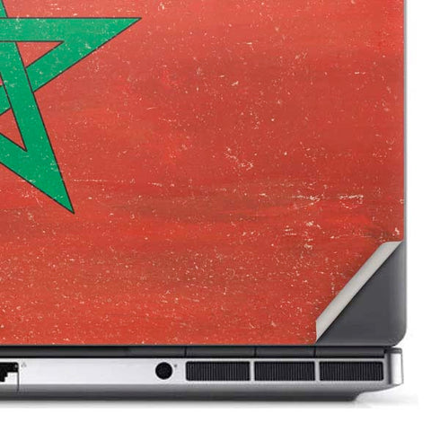 Morocco Flag Distressed Dell Precision Skin