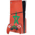 Morocco Flag Distressed PlayStation PS5 Skins