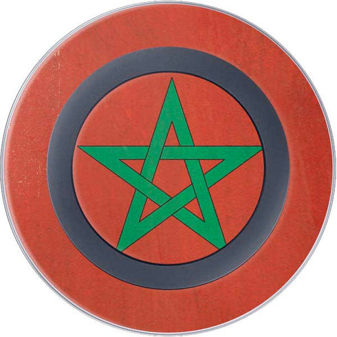 Morocco Flag Distressed Wireless Charger Skin