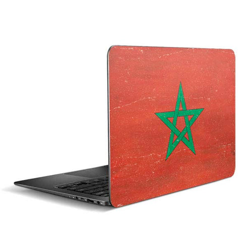 Morocco Flag Distressed Zenbook UX305FA 13.3in Skin
