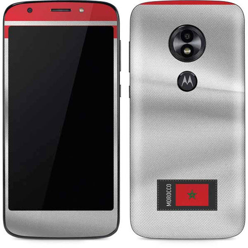 Morocco Soccer Flag Moto E5 Play Skin