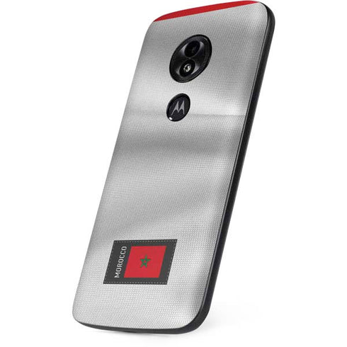 Morocco Soccer Flag Moto E5 Play Skin