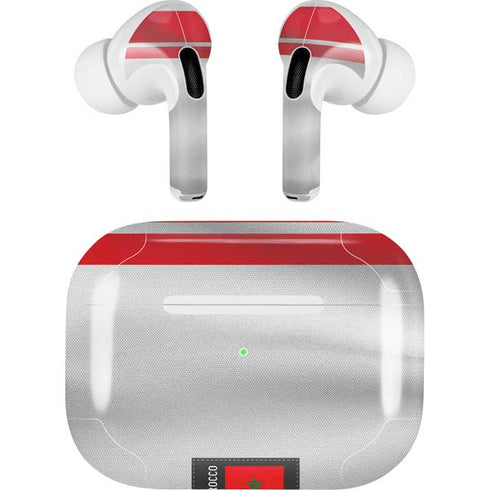 Morocco Soccer Flag AirPods Skins