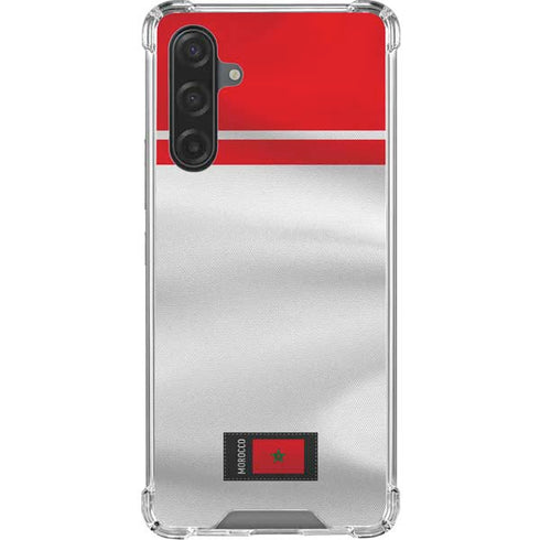 Morocco Soccer Flag Galaxy A17 Clear Case