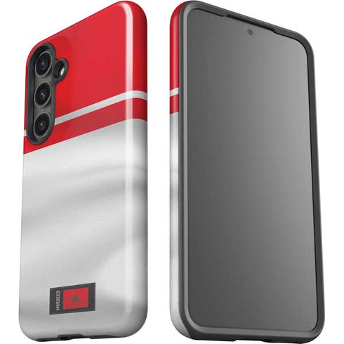 Morocco Soccer Flag Galaxy S25 Plus Impact Case