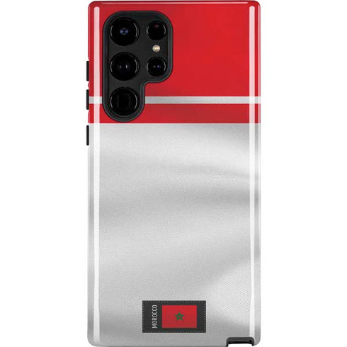 Morocco Soccer Flag Galaxy S25 Ultra Impact Case