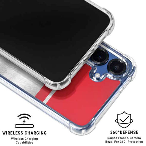 Morocco Soccer Flag Galaxy S25 Plus Clear Case