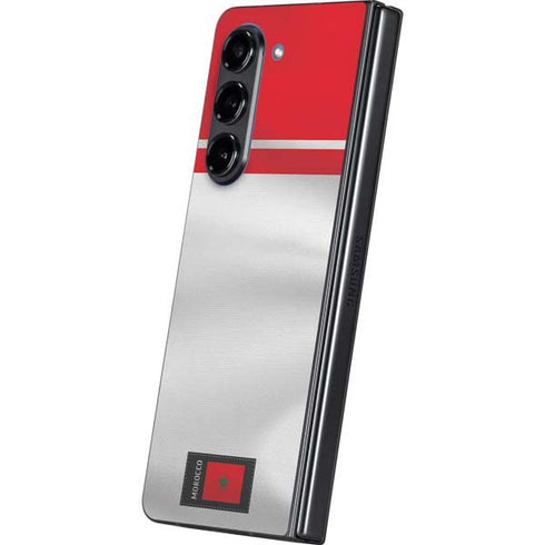 Morocco Soccer Flag Galaxy Z Fold5 5G Skin