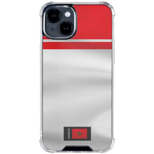 Morocco Soccer Flag iPhone 15 Clear Case