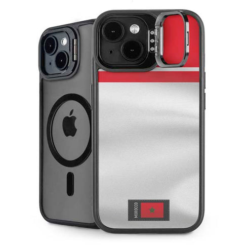 Morocco Soccer Flag iPhone 15 Kickstand Case