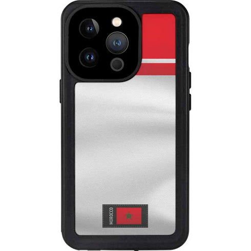 Morocco Soccer Flag iPhone 15 Pro Waterproof Case