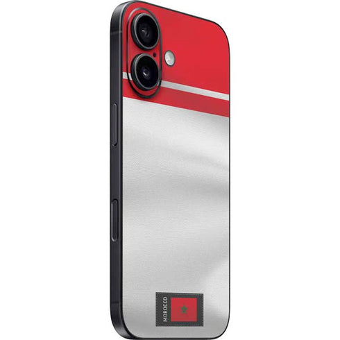 Morocco Soccer Flag iPhone 16 Plus Skin