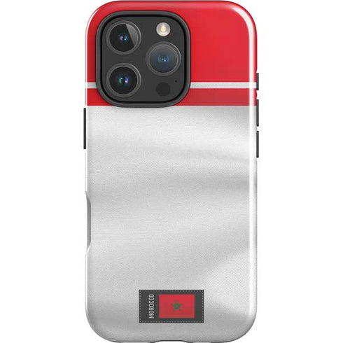 Morocco Soccer Flag iPhone 16 Pro Impact Case