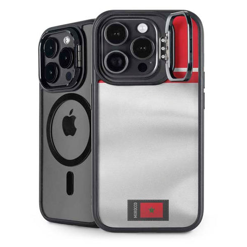 Morocco Soccer Flag iPhone 16 Pro Max Kickstand Case