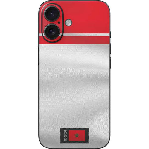 Morocco Soccer Flag iPhone 16 Skin