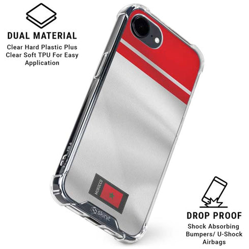 Morocco Soccer Flag iPhone 16e Clear Case