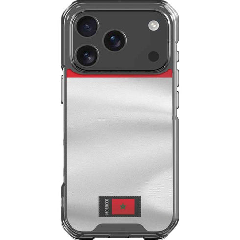 Morocco Soccer Flag iPhone 18 Pro Clear Case