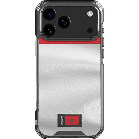 Morocco Soccer Flag iPhone 18 Pro Max Clear Case