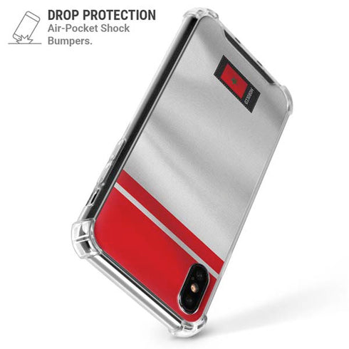 Morocco Soccer Flag iPhone X/XS Clear Case