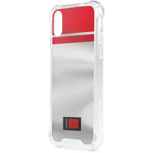 Morocco Soccer Flag iPhone XS Clear Case