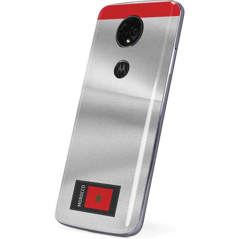 Morocco Soccer Flag Moto E5 Plus Skin