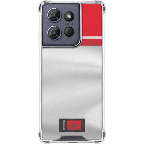 Morocco Soccer Flag Moto G 5G (2025) Clear Case