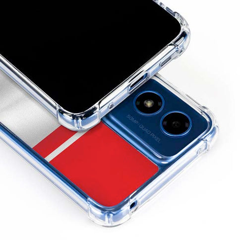 Morocco Soccer Flag Moto G Play 4G (2024) Clear Case