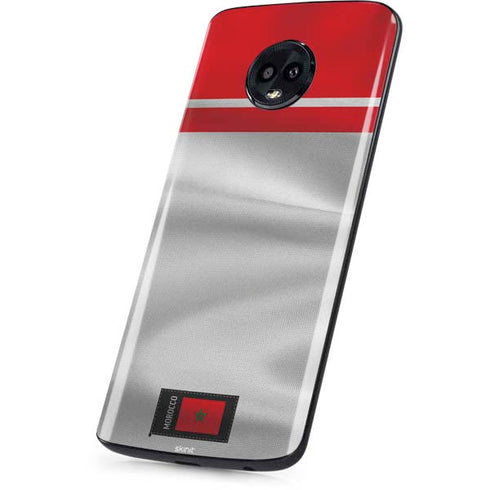 Morocco Soccer Flag Moto G6 Skin