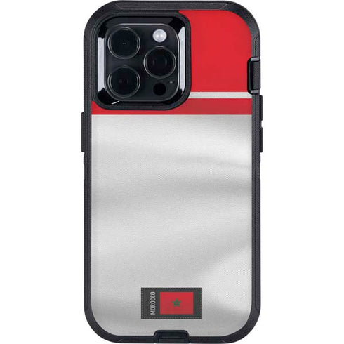 Morocco Soccer Flag Otterbox Defender iPhone Skin