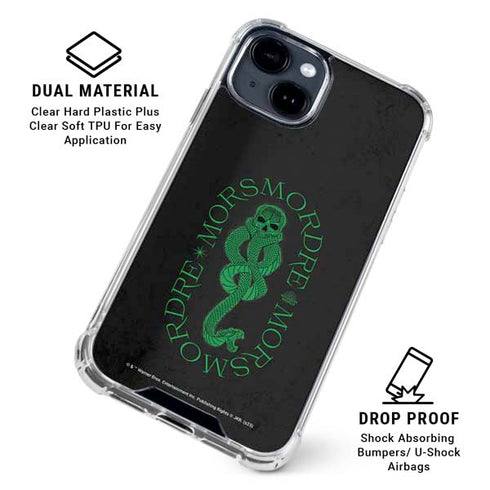 Wizarding Worlds Harry Potter Morsmorder Death Eater Dark Mark iPhone 15 Clear Case