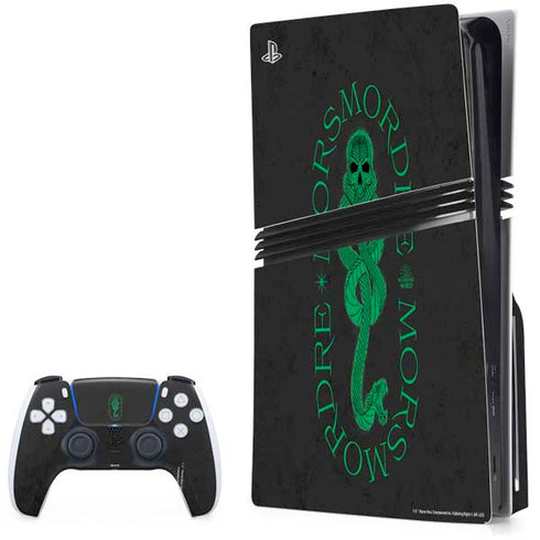 Wizarding Worlds Harry Potter Morsmorder Death Eater Dark Mark PS5 Pro Disk Bundle Skin