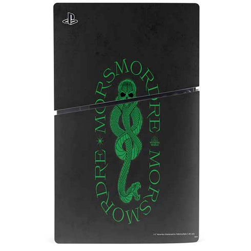 Wizarding Worlds Harry Potter Morsmorder Death Eater Dark Mark PS5 Slim Digital Edition Console Skin