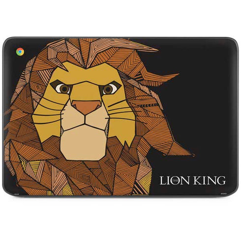 Disney The Lion King Mosaic Simba Art HP Chromebook Skin