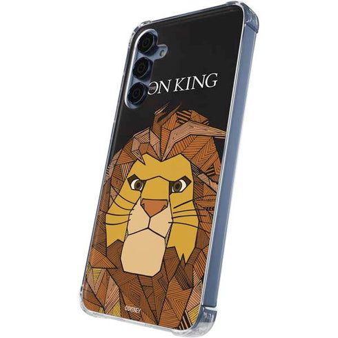 Disney The Lion King Mosaic Simba Art Galaxy A55 5G Clear Case