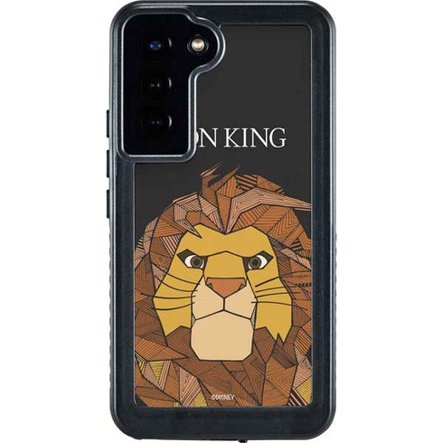 Disney The Lion King Mosaic Simba Art Galaxy S24 Plus Waterproof Case