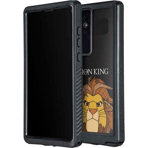 Disney The Lion King Mosaic Simba Art Galaxy S24 Ultra Waterproof Case