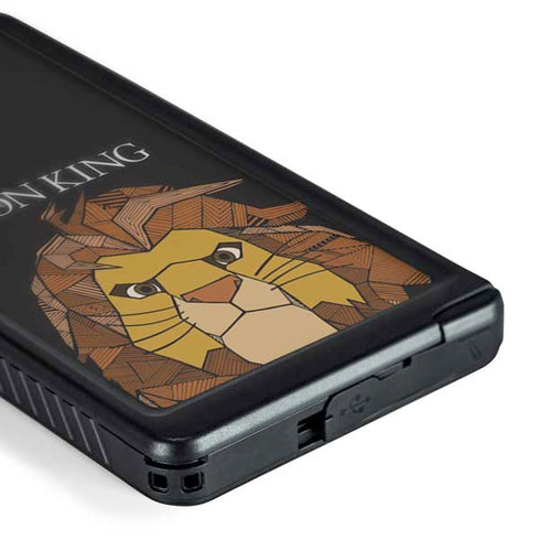 Disney The Lion King Mosaic Simba Art Galaxy S24 Ultra Waterproof Case