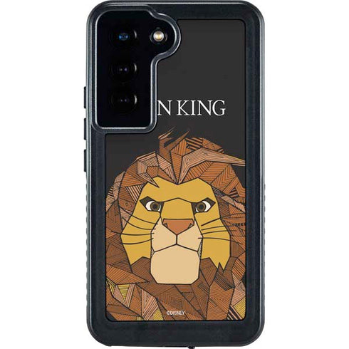 Disney The Lion King Mosaic Simba Art Galaxy S24 Waterproof Case