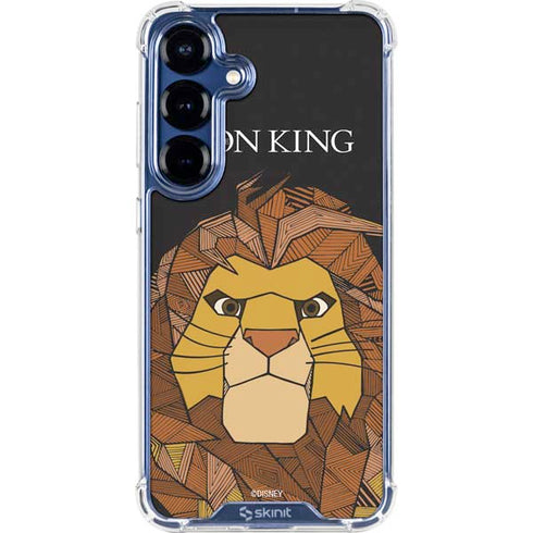 Disney The Lion King Mosaic Simba Art Galaxy S25 Clear Case