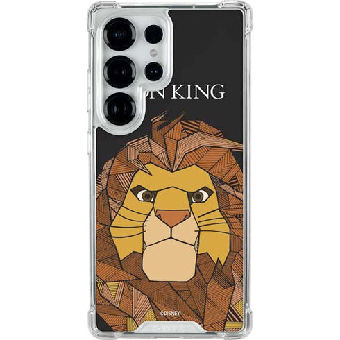 Disney The Lion King Mosaic Simba Art Galaxy S25 Ultra Clear Case