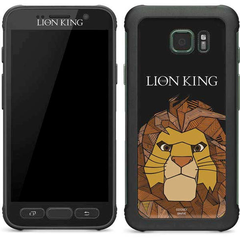 Disney The Lion King Mosaic Simba Art Galaxy S7 Active Skin