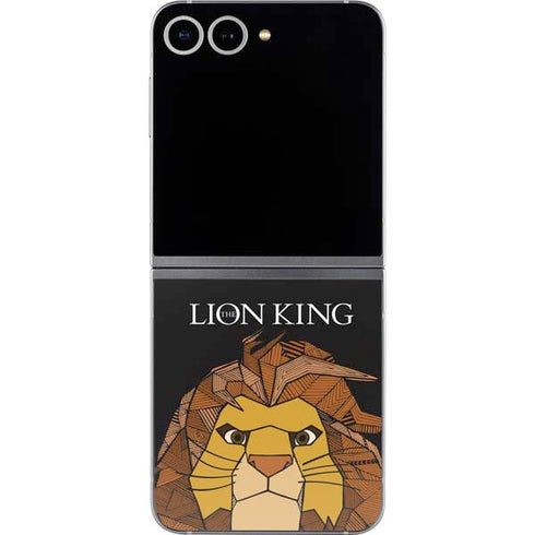 Disney The Lion King Mosaic Simba Art Galaxy Z Flip6 Skin