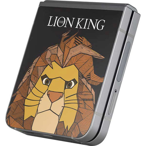 Disney The Lion King Mosaic Simba Art Galaxy Z Flip6 Skin