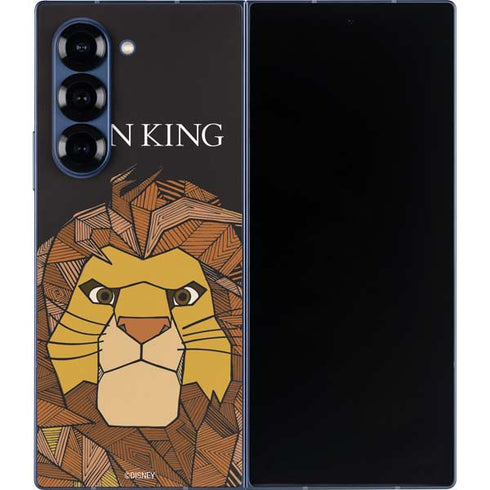 Disney The Lion King Mosaic Simba Art Galaxy Z Fold6 Skin