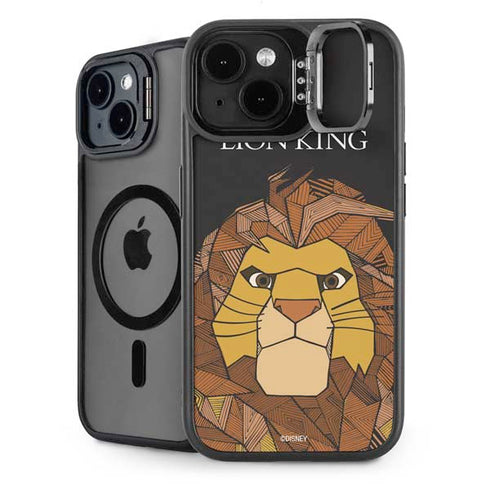 Disney The Lion King Mosaic Simba Art iPhone 14 Plus Kickstand Case